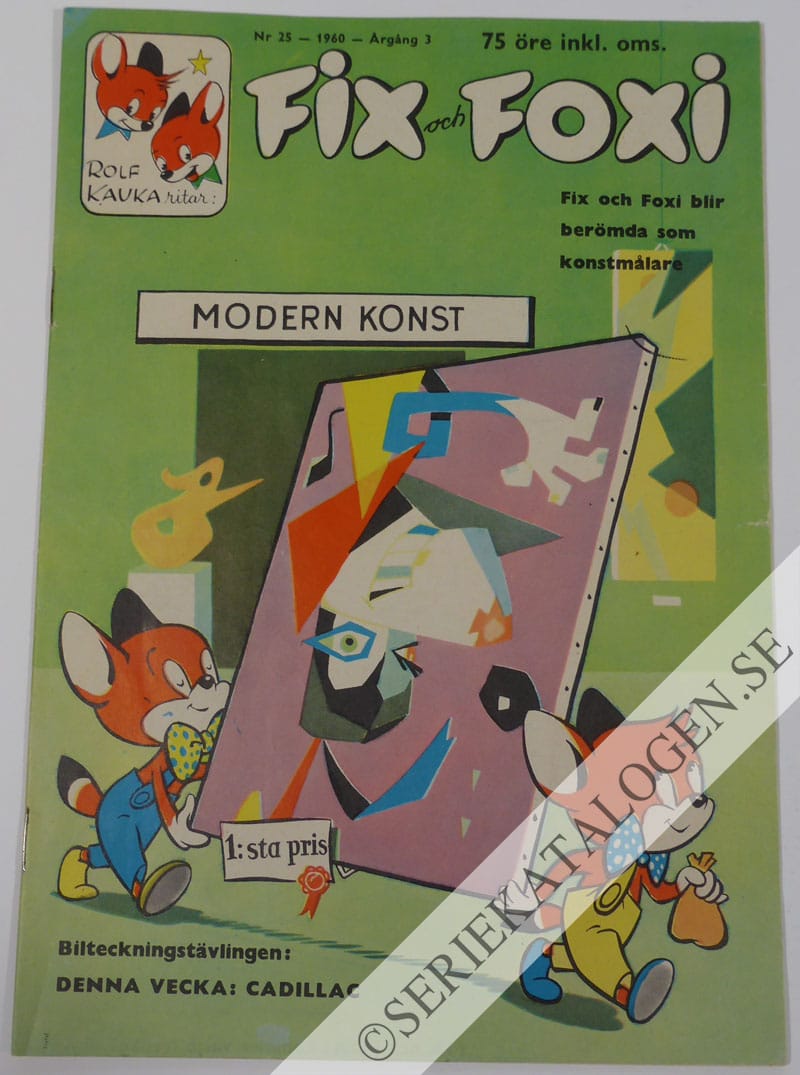 Framsida på Fix och Foxi #25 (1960)