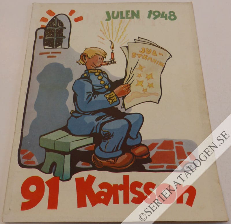 Framsida på 91 Karlsson 91 Karlsson julen 1948 (1948)