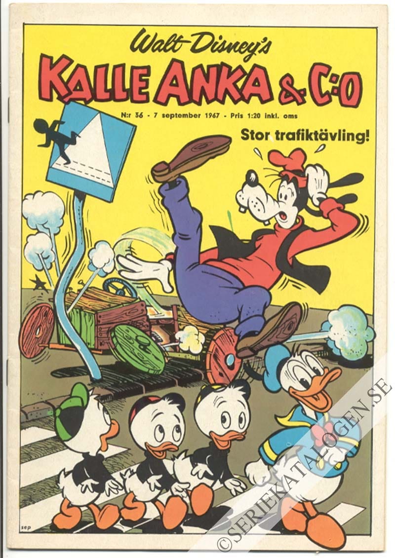 Framsida på Kalle Anka & C:o #36 (1967)
