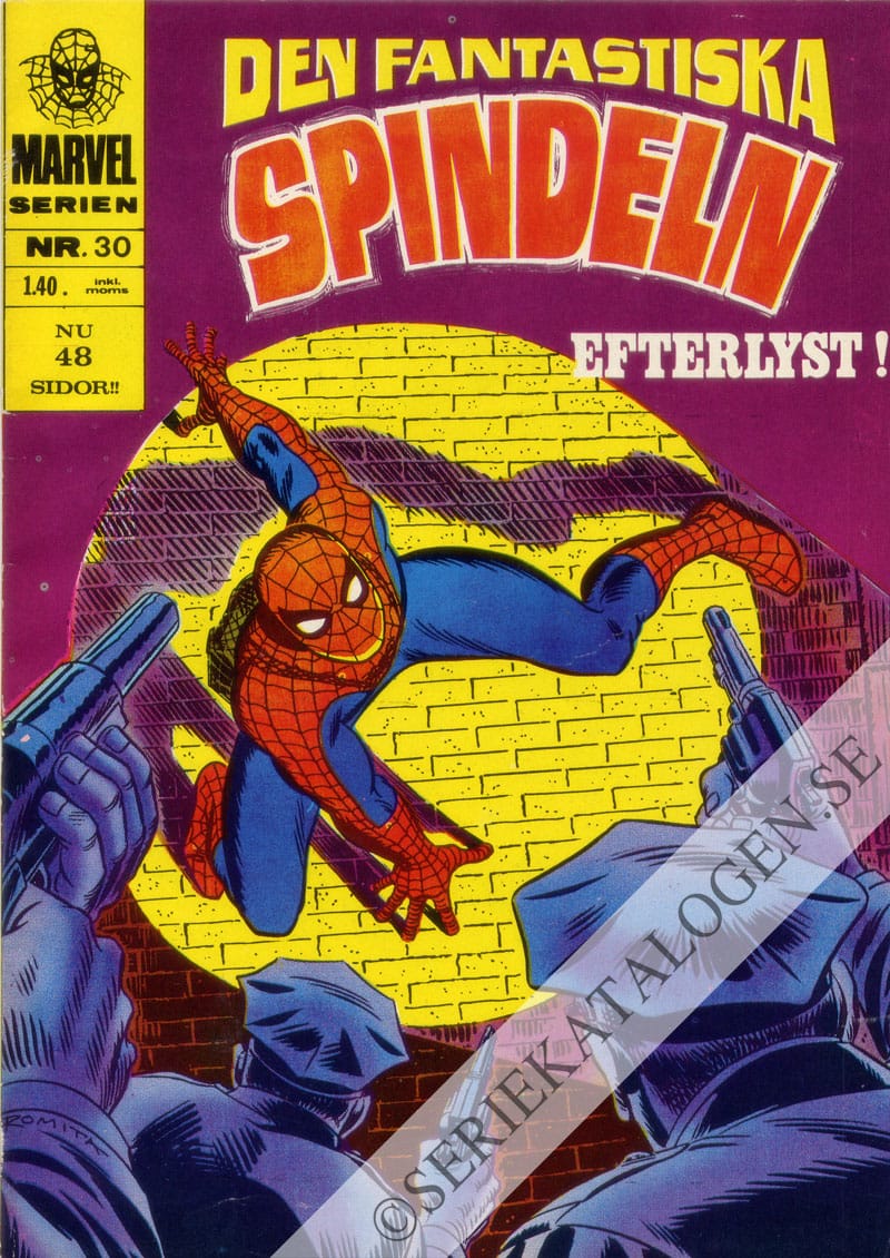 Framsida på Marvelserien Efterlyst! (1969)