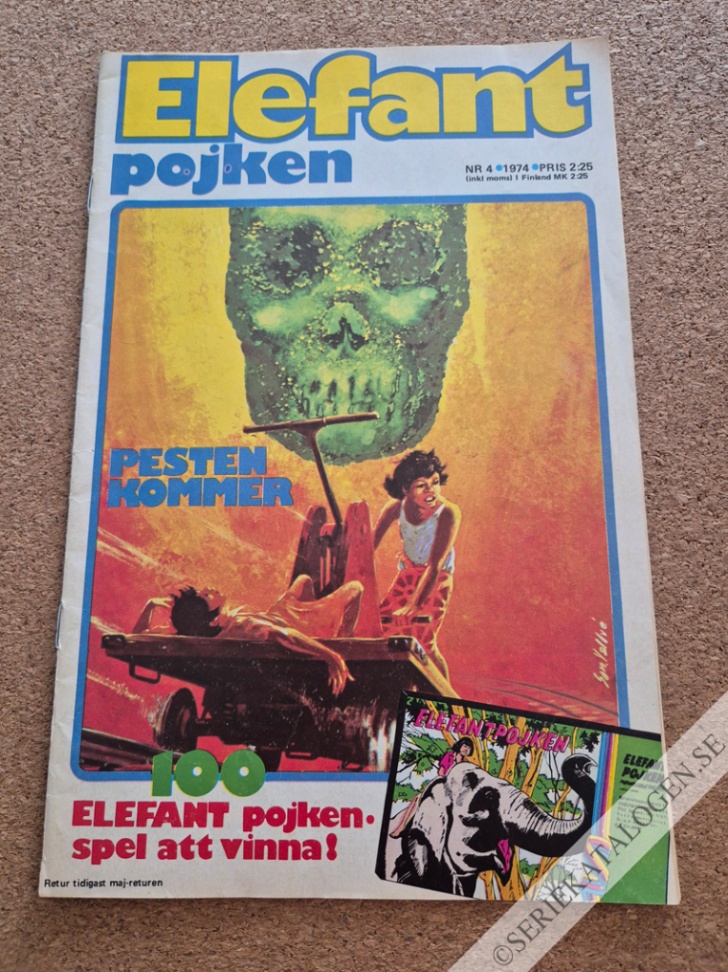 Framsida på Elefantpojken #4 (1974)