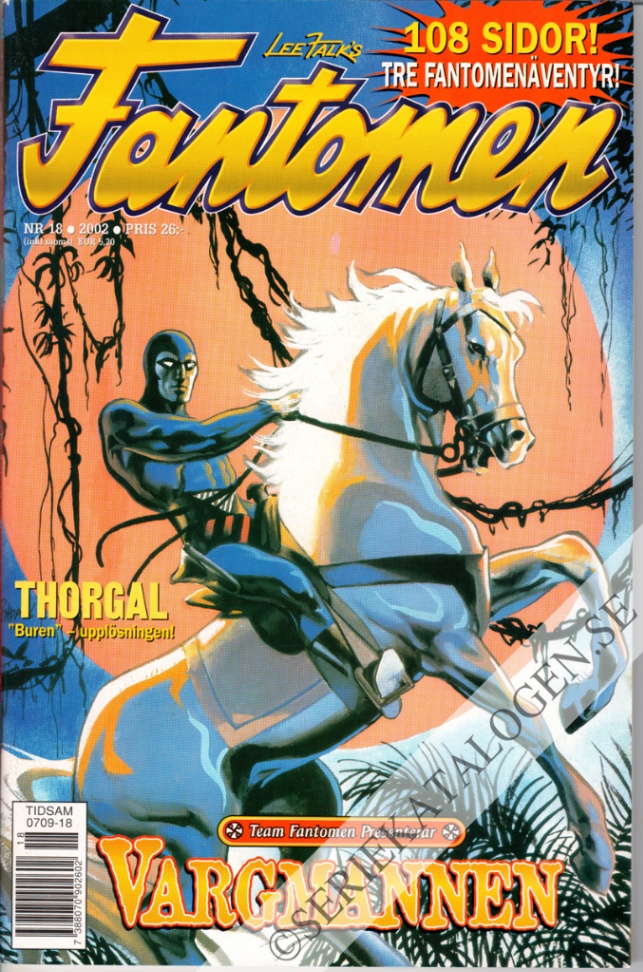 Framsida på Fantomen #18 (2002)