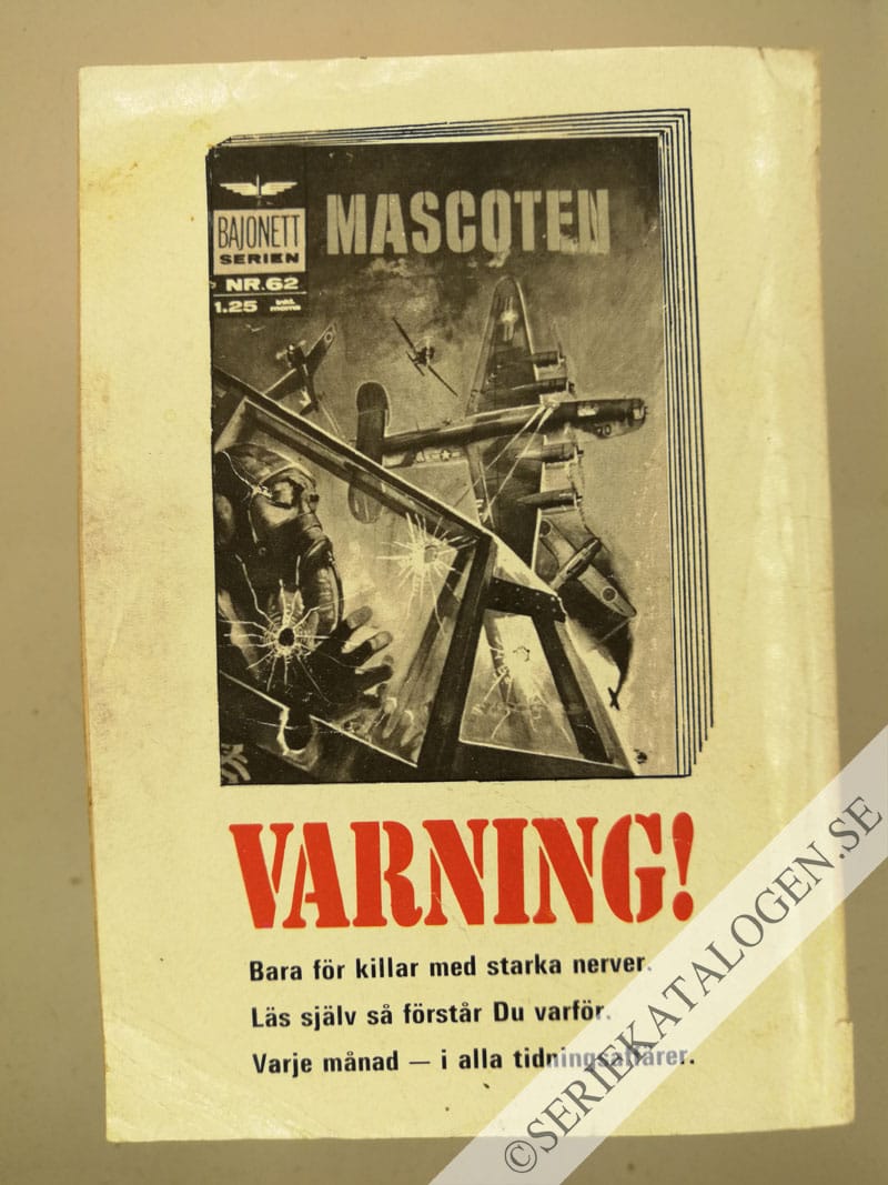 Baksida på Gangster soldaten (1969)