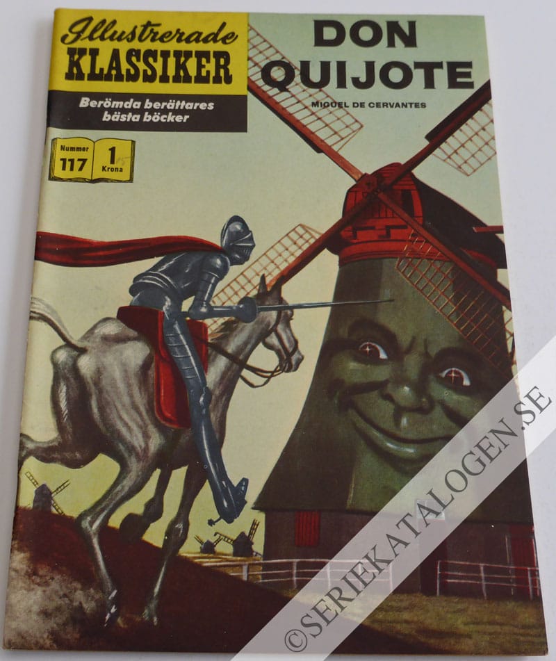 Framsida på Illustrerade Klassiker #117 - Don Quijote (1960)