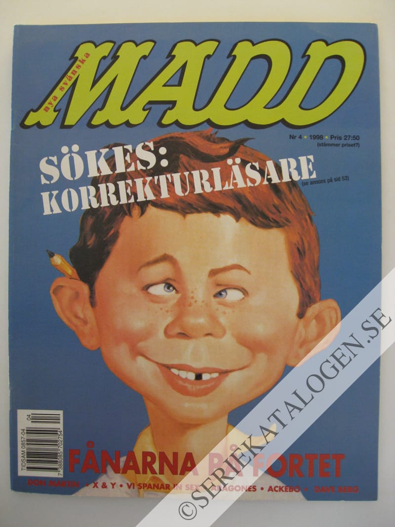 Framsida på Svenska MAD #4 (1998)