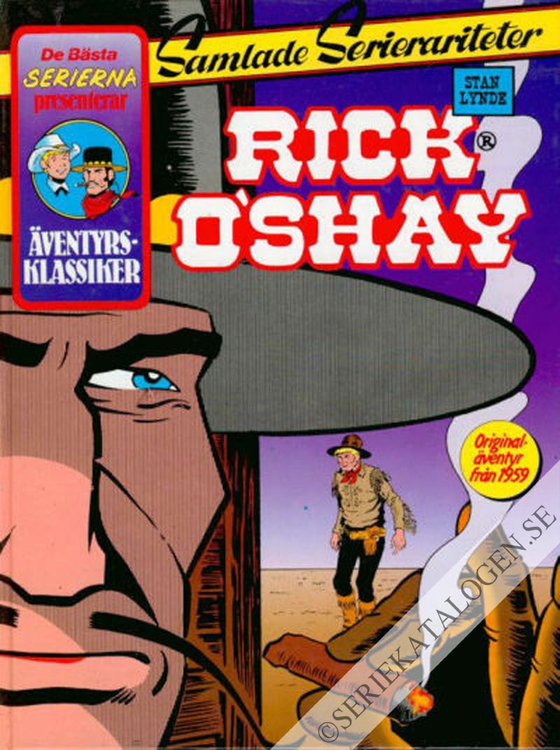 Framsida på Samlade Serierariteter Rick O'Shay 1959 (1986)