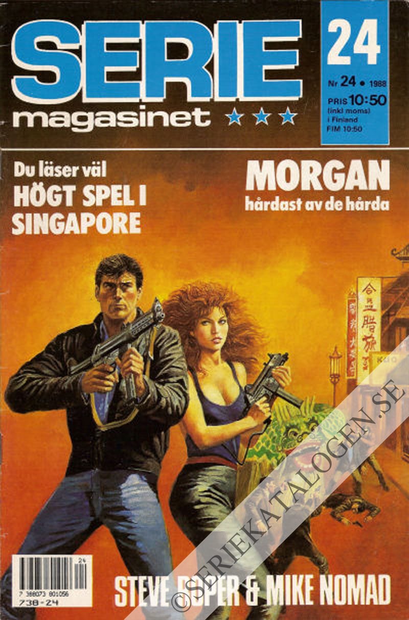 Framsida på Seriemagasinet #24 (1988)