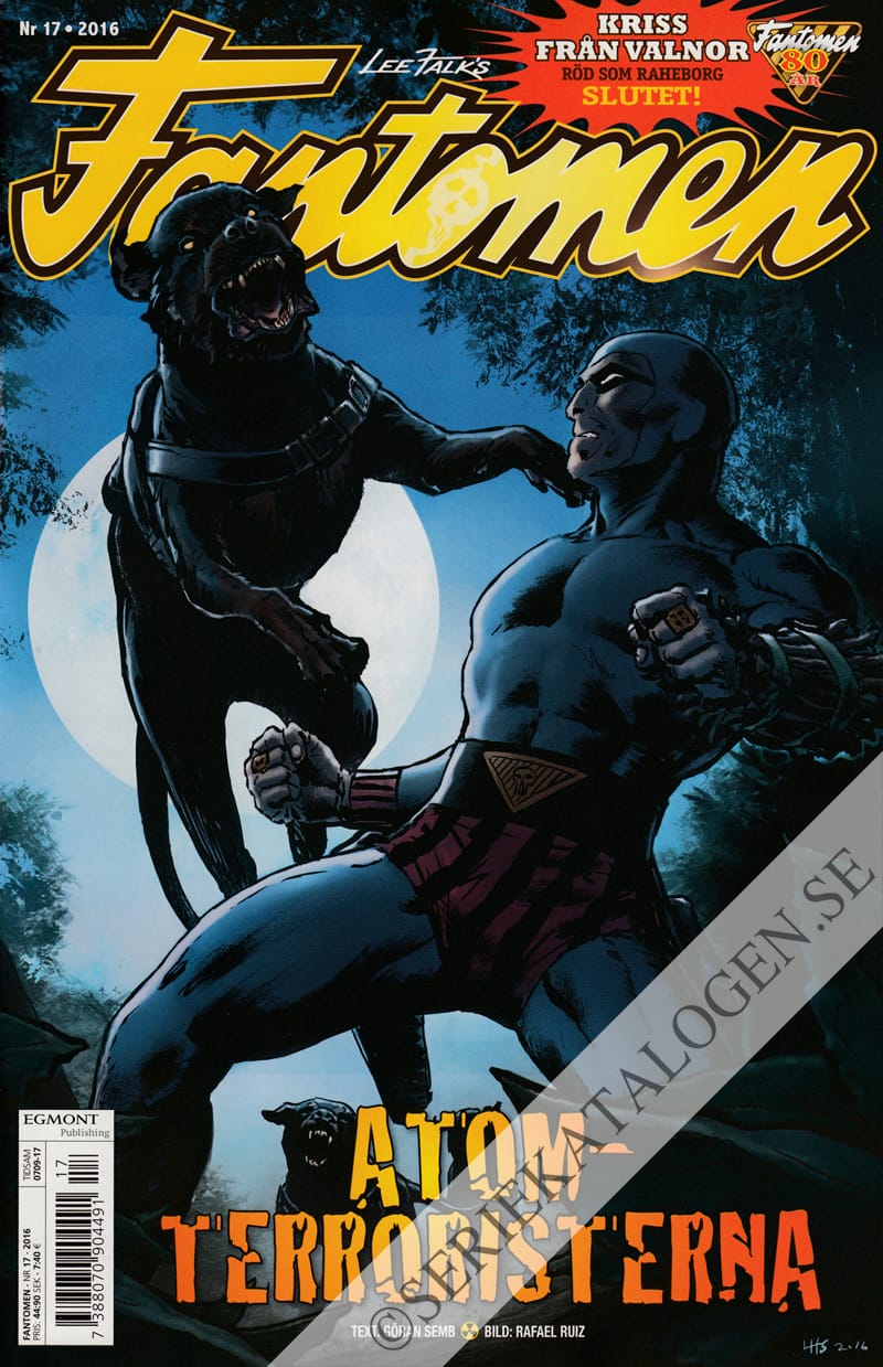 Framsida på Fantomen #17 (2016)