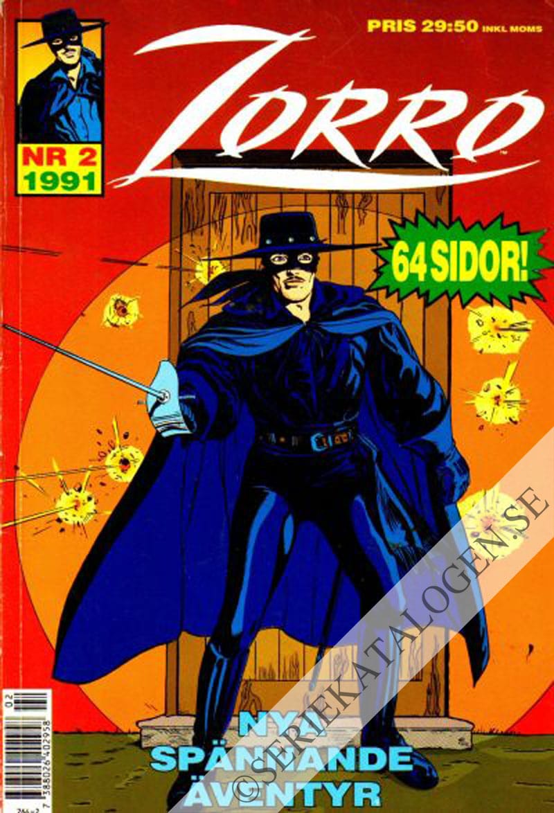 Framsida på Zorro #2 (1991)