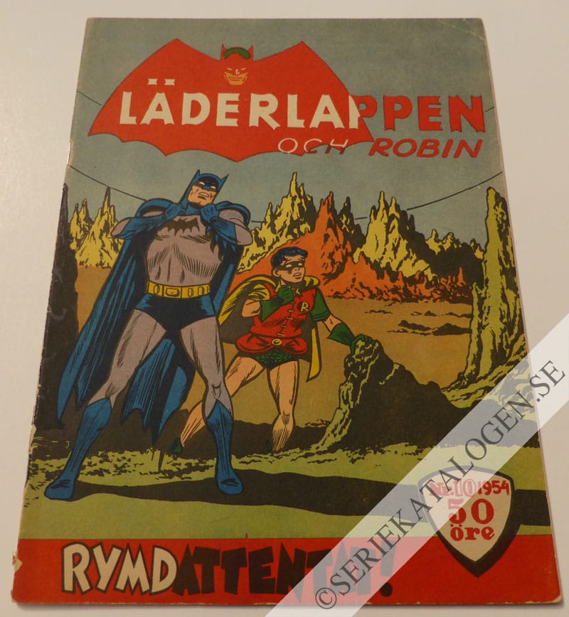 Framsida på Läderlappen och Robin #10 (1955)