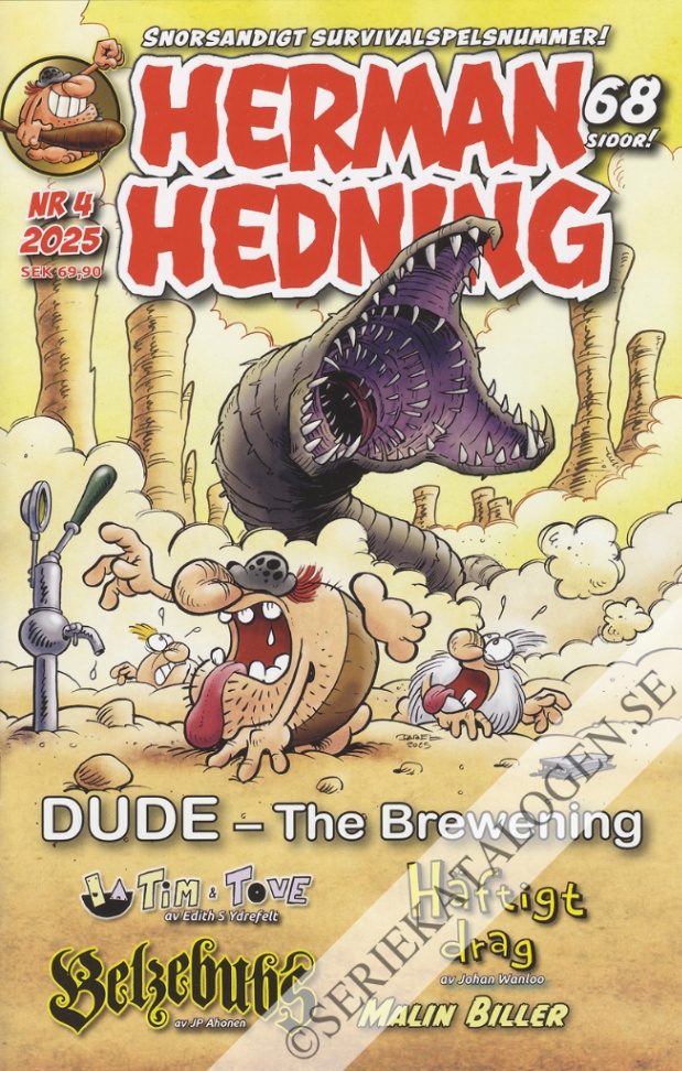 Framsida på Herman Hedning #4 (2025)