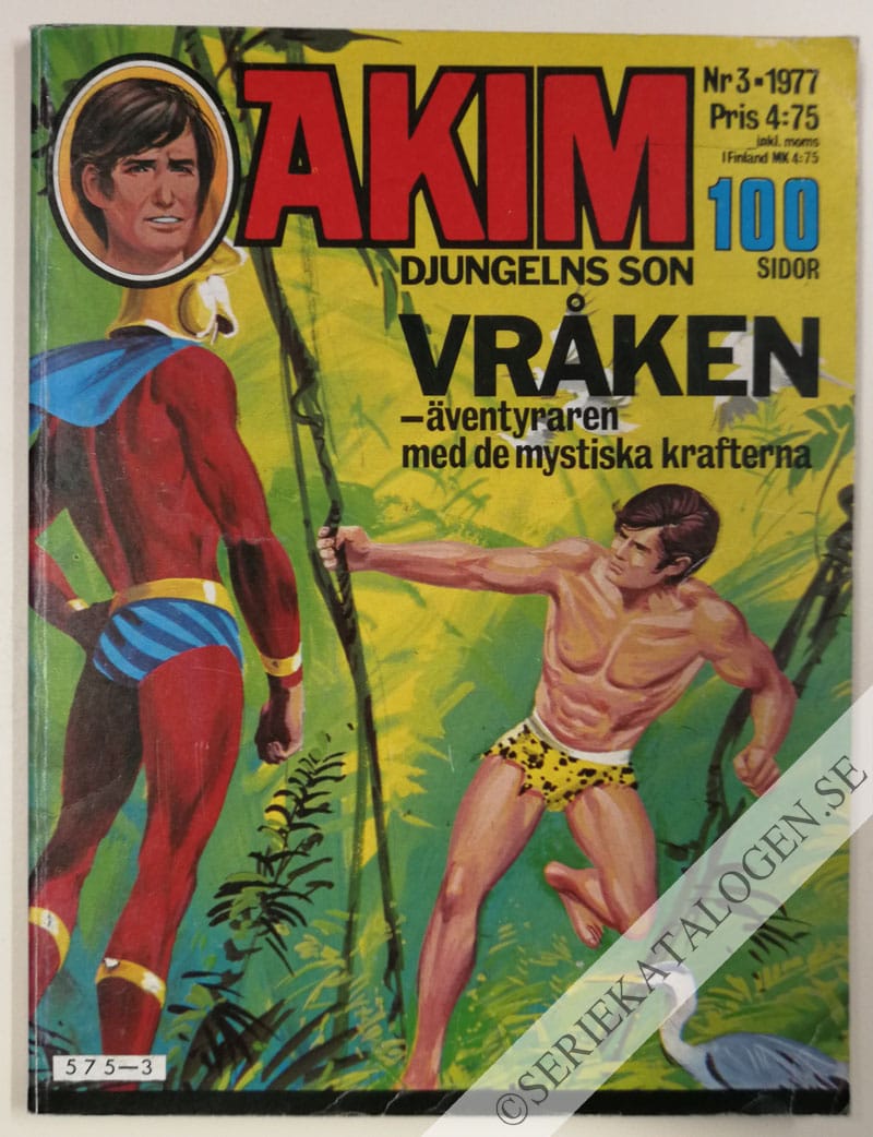 Framsida på Akim - djungelns son #3 (1977)
