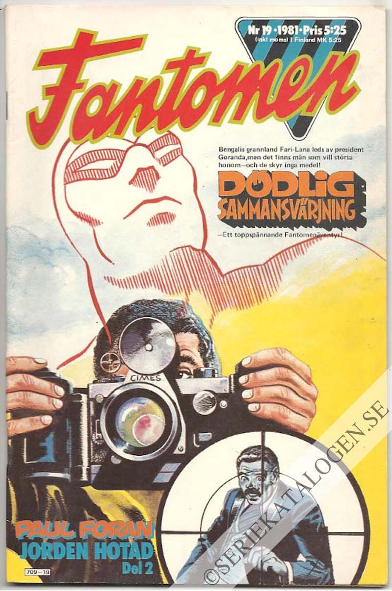 Framsida på Fantomen #19 (1981)