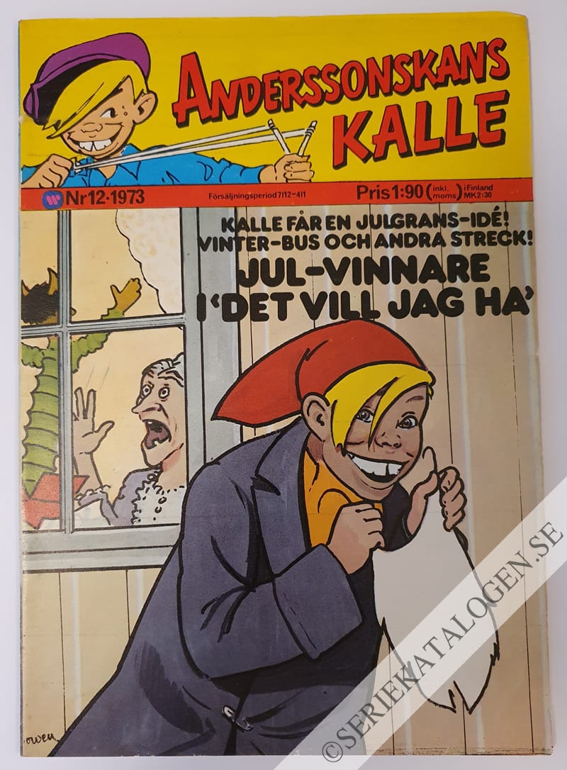 Framsida på Anderssonskans Kalle #12 (1973)