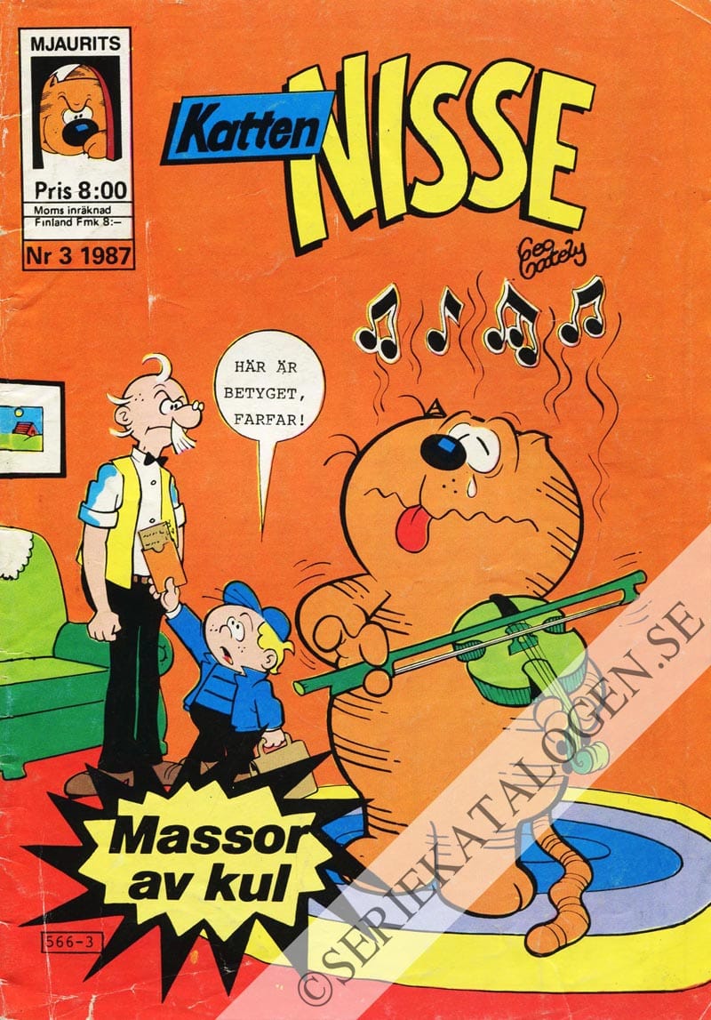 Framsida på Katten Nisse #3 (1987)