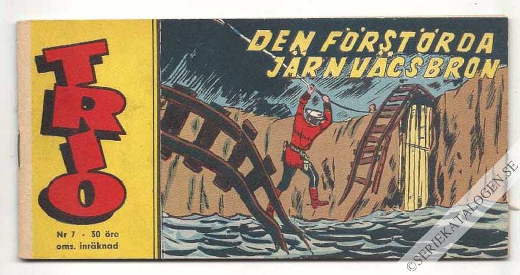 Framsida på Trio Den förstörda järnvägsbron (1960)