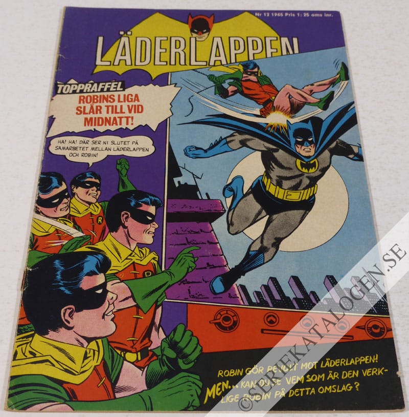 Framsida på Läderlappen och Robin #12 (1965)