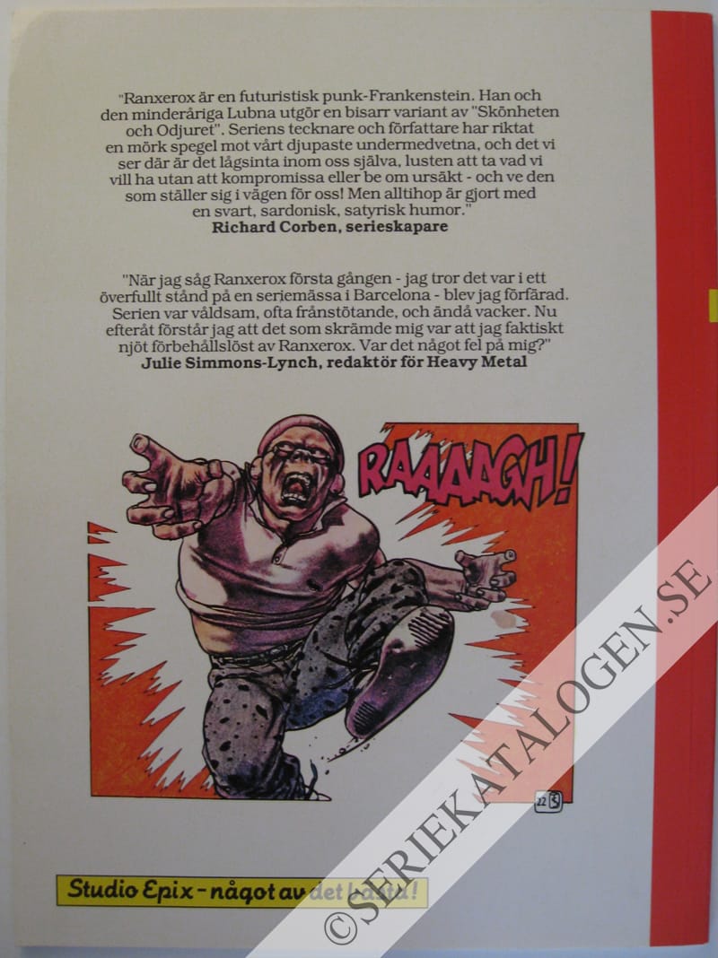 Baksida på Ranxerox (1988)