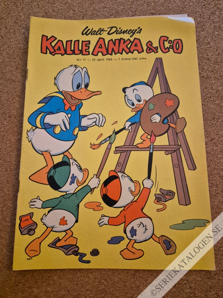 Framsida på Kalle Anka & C:o #17 (1963)