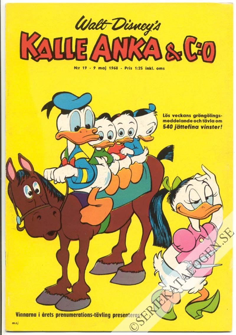 Framsida på Kalle Anka & C:o #19 (1968)