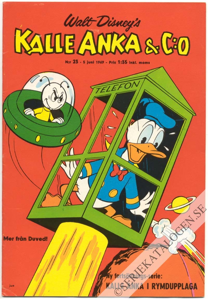 Framsida på Kalle Anka & C:o #23 (1969)