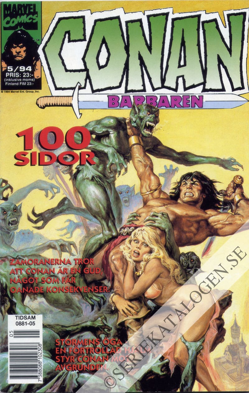 Framsida på Conan barbaren #5 (1994)