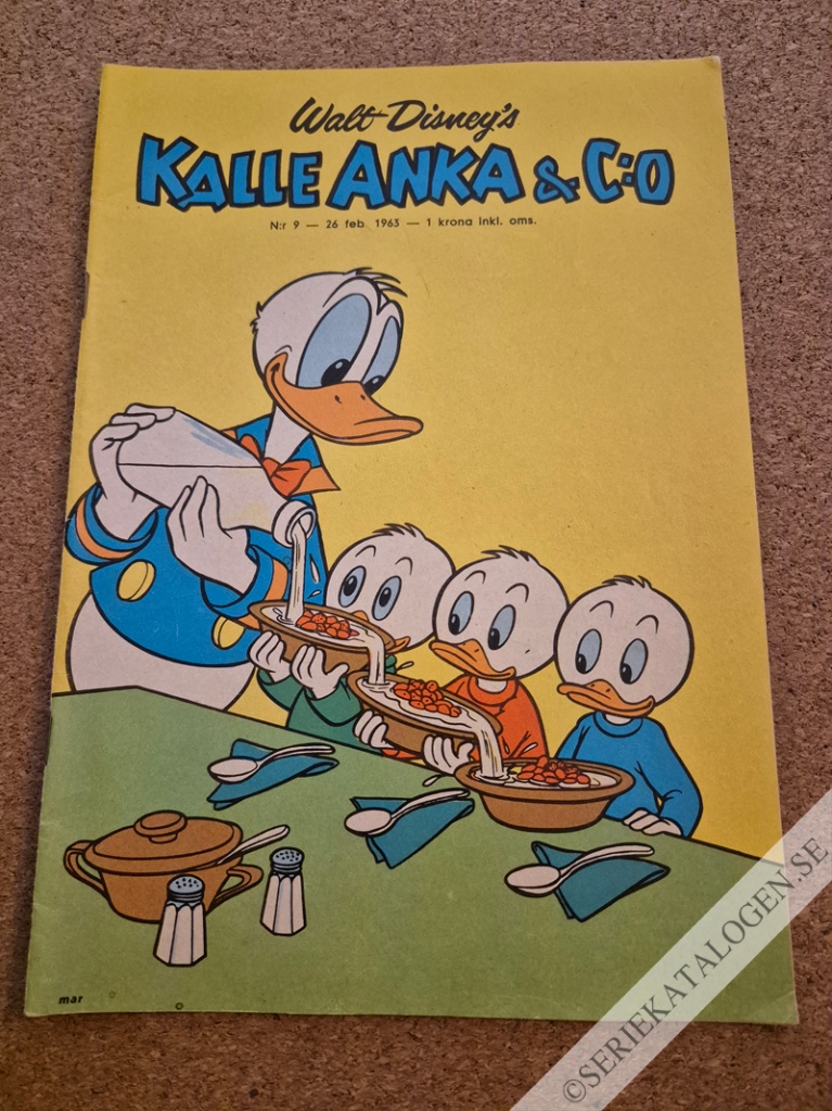 Framsida på Kalle Anka & C:o #9 (1963)