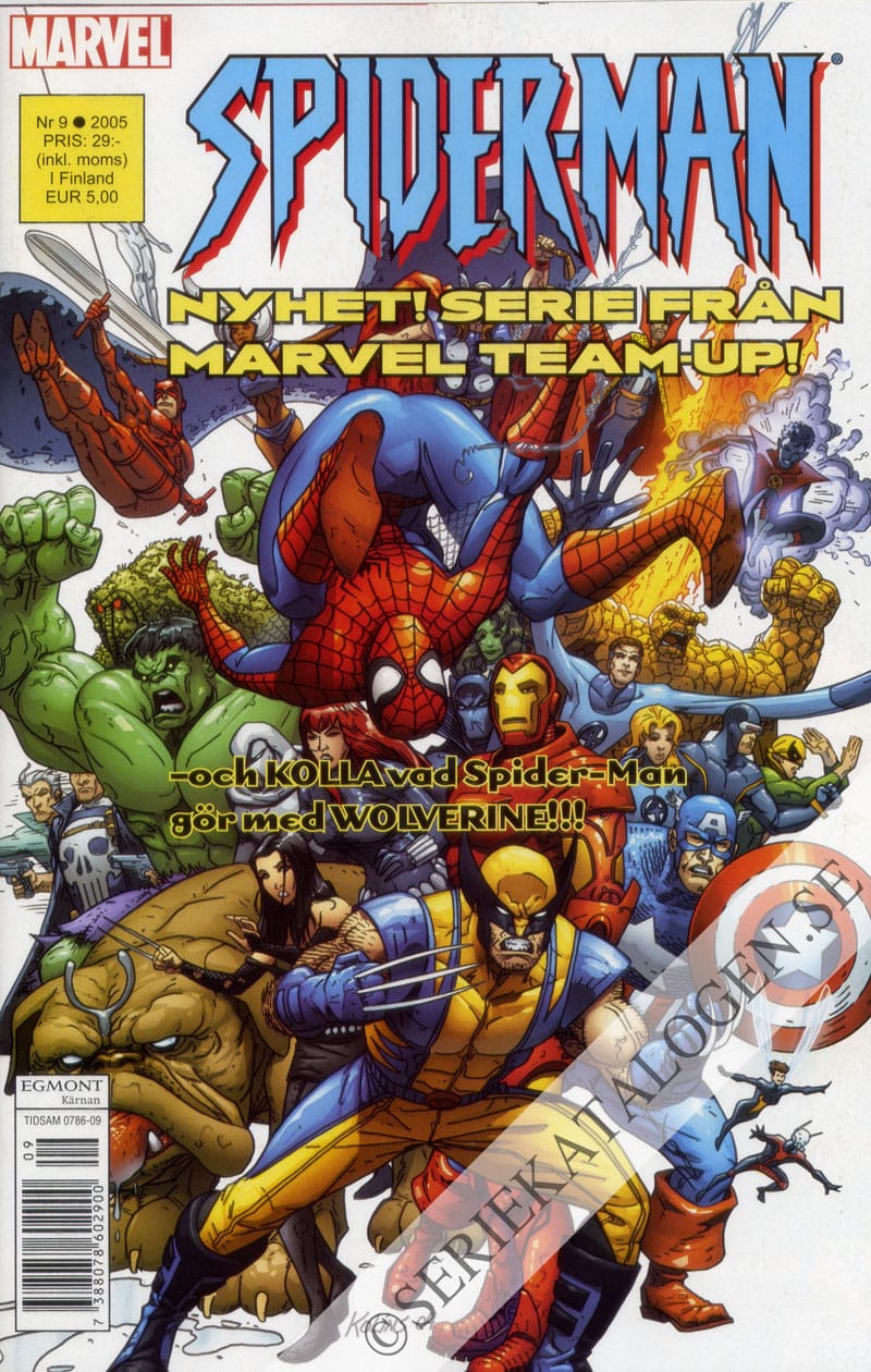 Framsida på Spider-Man #9 (2005)