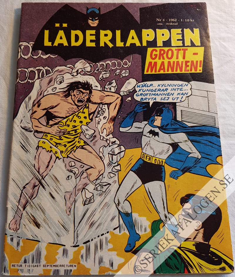 Framsida på Läderlappen och Robin #4 (1962)