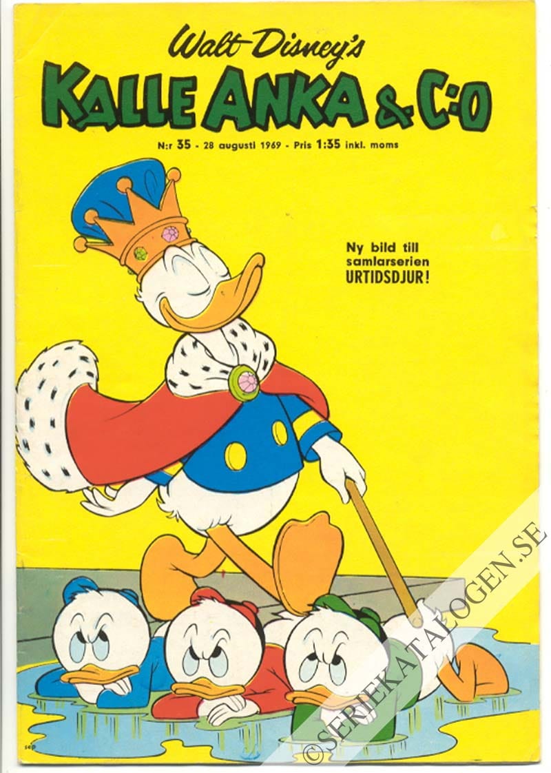 Framsida på Kalle Anka & C:o #35 (1969)