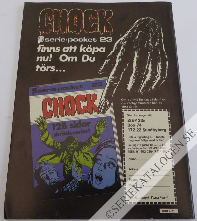 Baksida på Han föddes i träsket (1975)