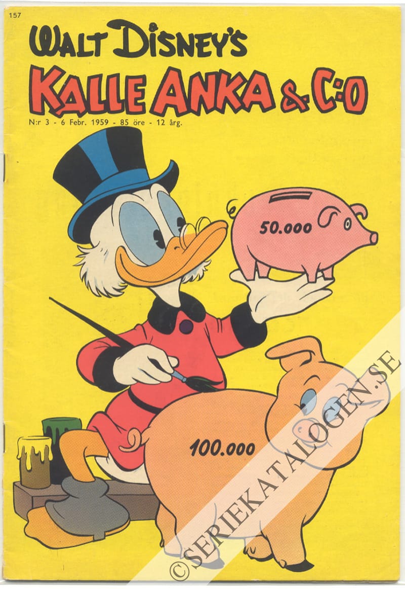 Framsida på Kalle Anka & C:o #3 (1959)