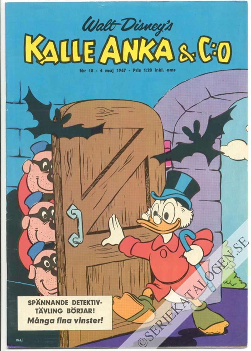 Framsida på Kalle Anka & C:o #18 (1967)