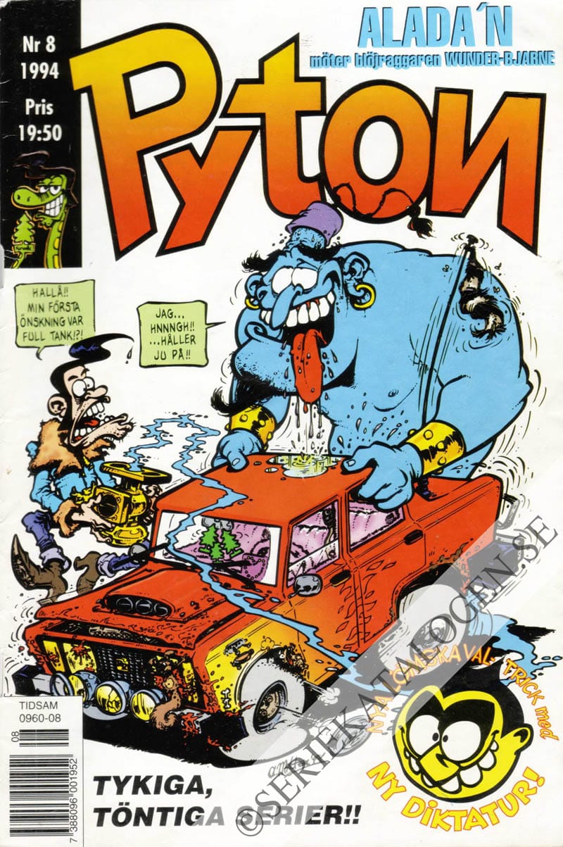 Framsida på Pyton #8 (1994)