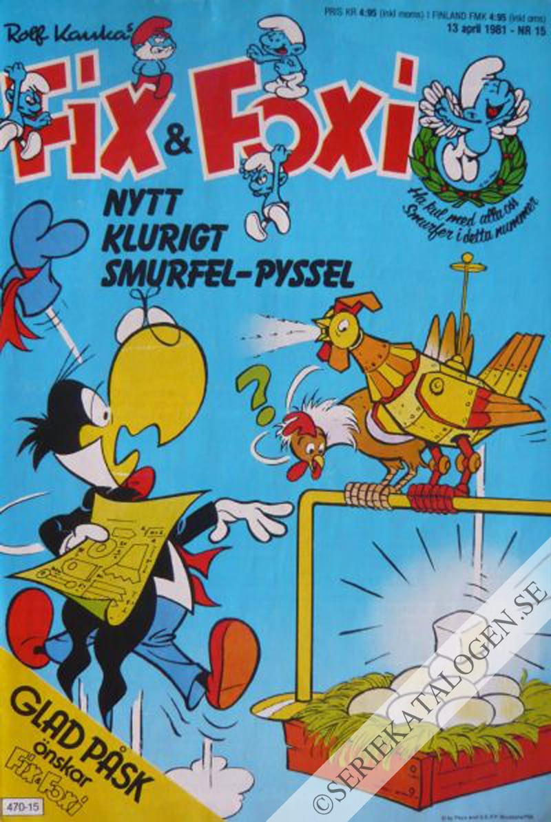 Framsida på Fix och Foxi #15 (1981)