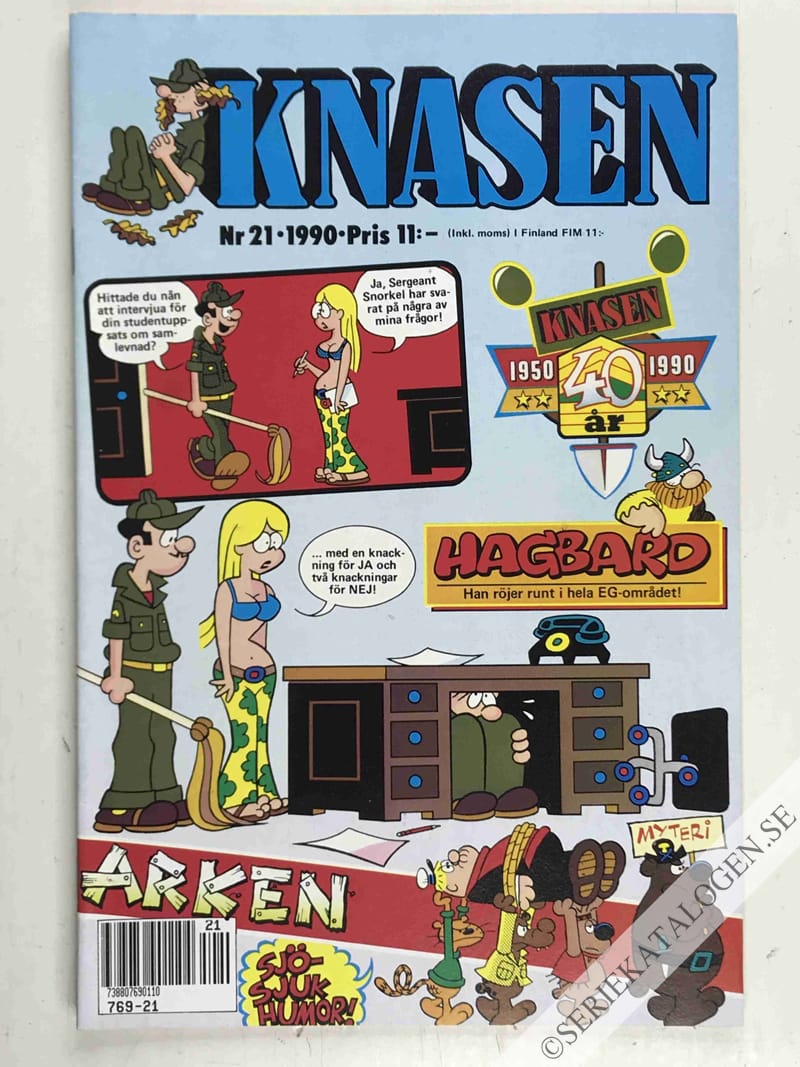 Framsida på Knasen #21 (1990)