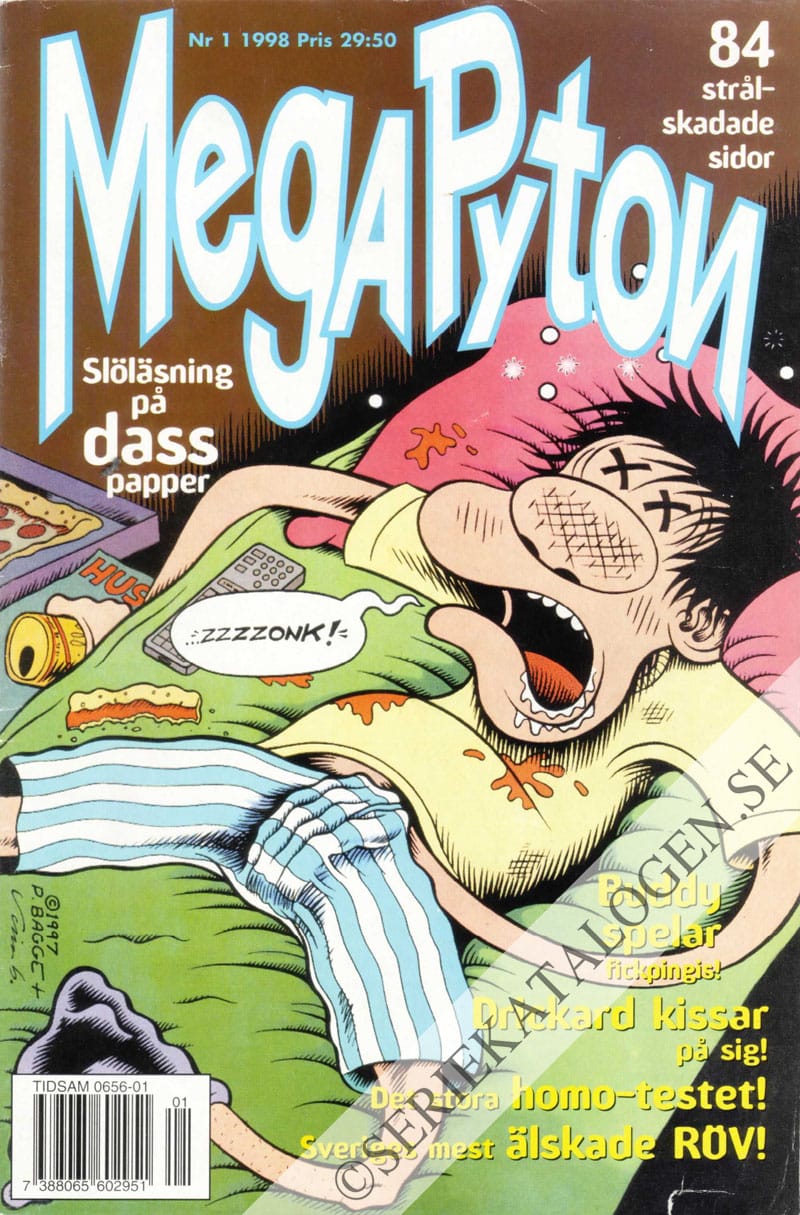 Framsida på MegaPyton #1 (1998)