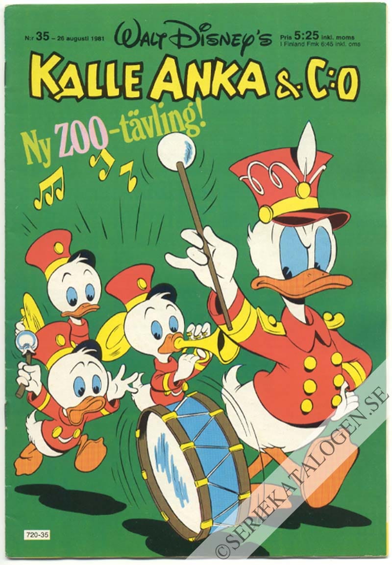 Framsida på Kalle Anka & C:o #35 (1981)