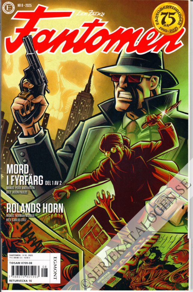 Framsida på Fantomen #8 (2025)