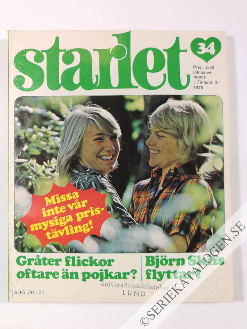Framsida på Starlet #34 (1975)
