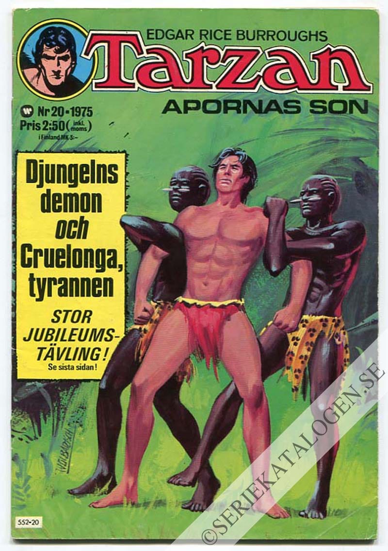 Framsida på Tarzan #20 (1975)