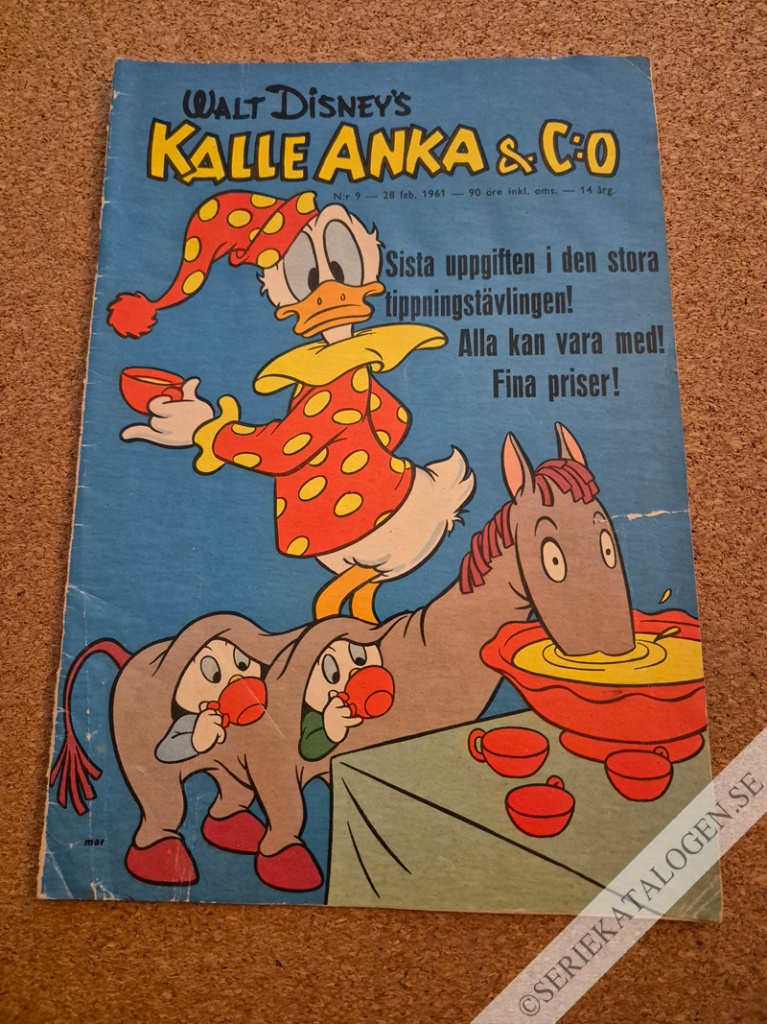 Framsida på Kalle Anka & C:o #9 (1961)