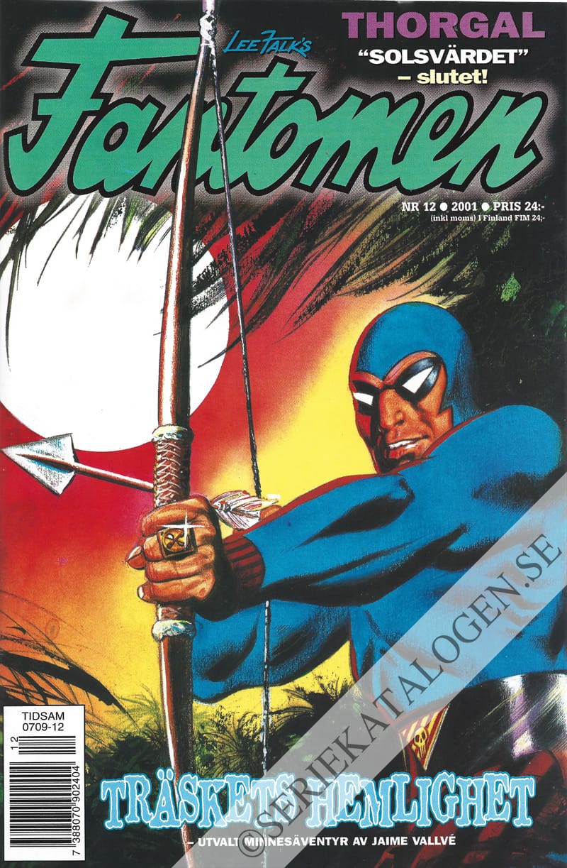 Framsida på Fantomen #12 (2001)