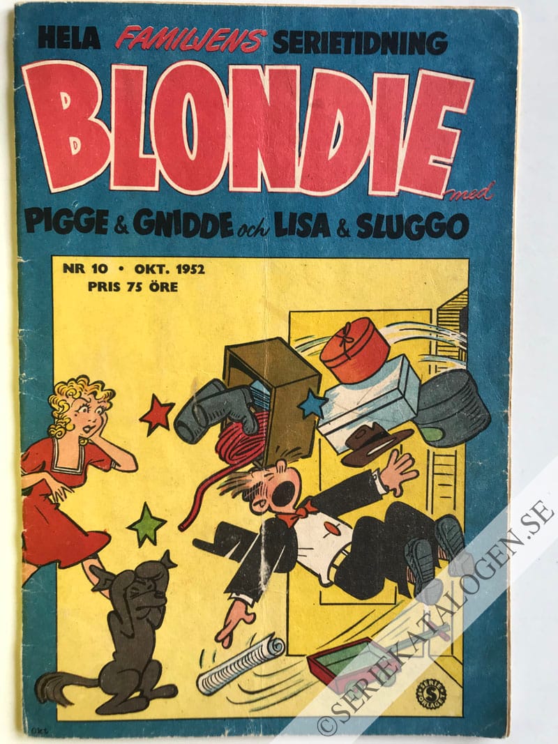 Framsida på Blondie #10 (1952)