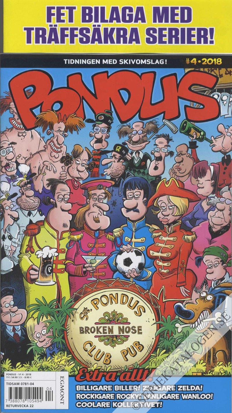 Framsida på Pondus #4 (2018)