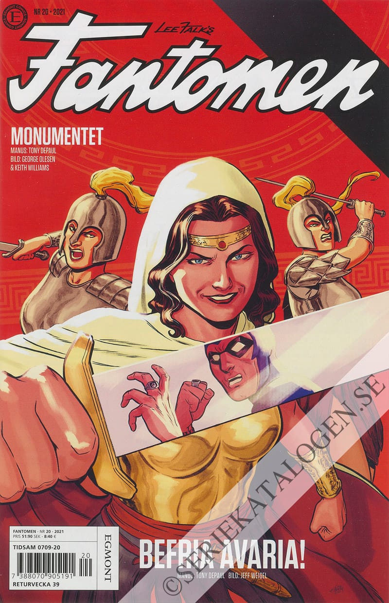 Framsida på Fantomen #20 (2021)