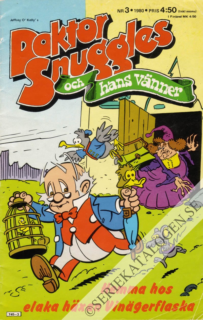 Framsida på Doktor Snuggles och hans vänner #3 (1980)