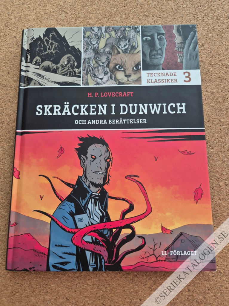 Framsida på Tecknade klassiker Skräcken i Dunwich och andra berättelser (2014)