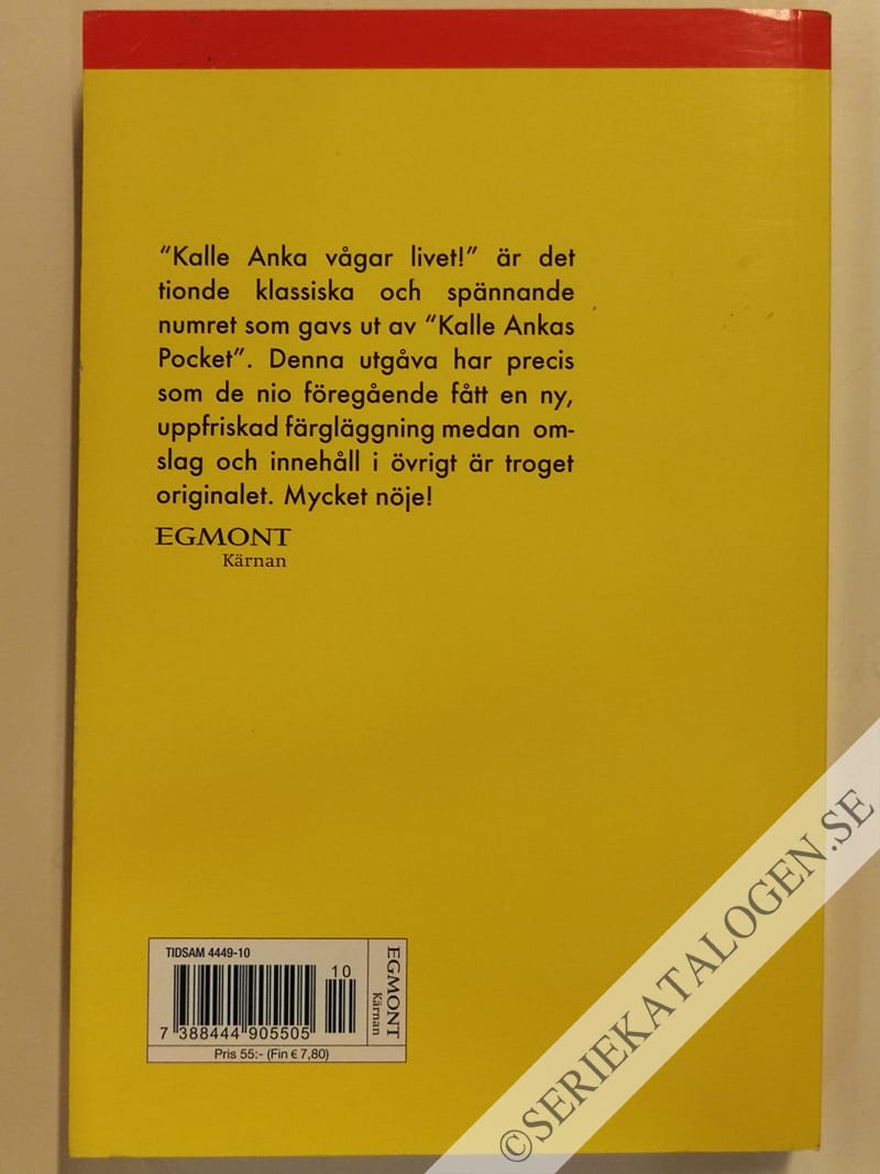 Baksida på Kalle Anka vågar livet! (2010)