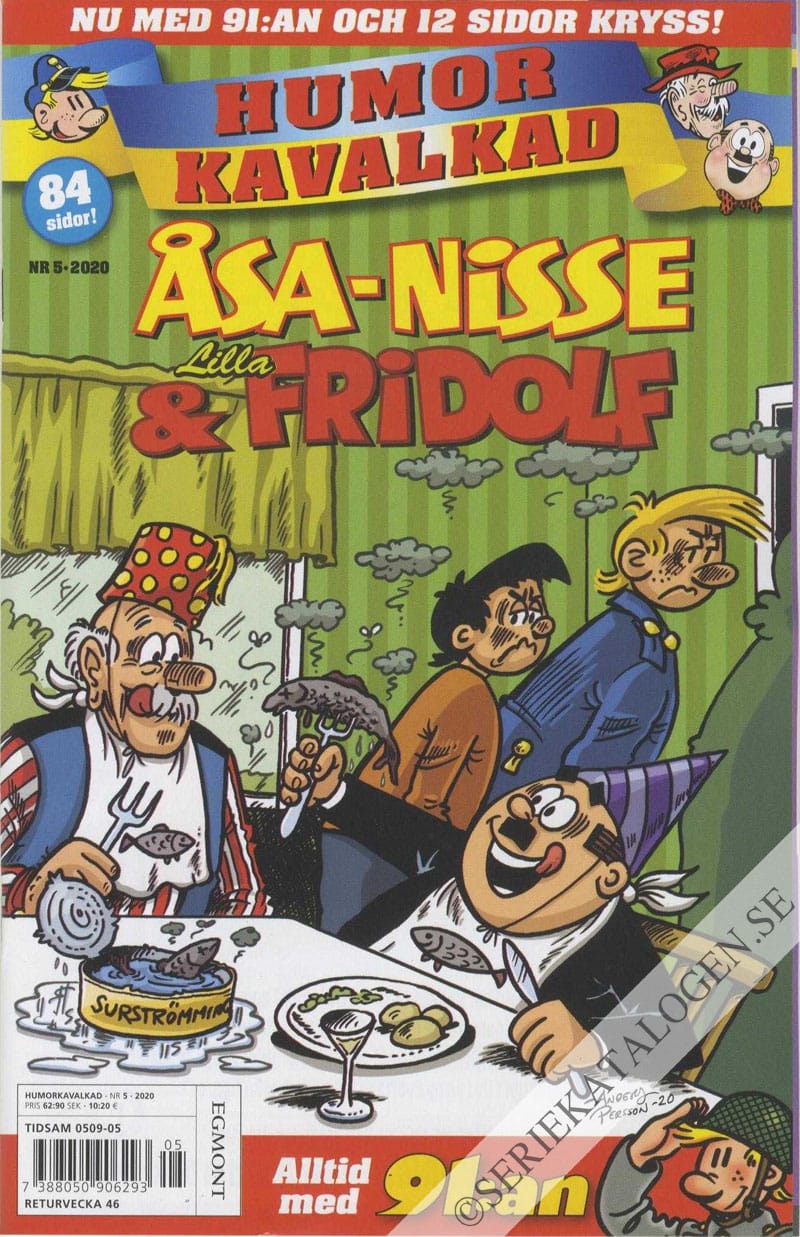 Framsida på Humorkavalkad #5 (2020)